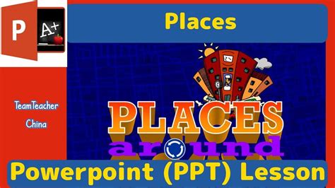 Places Around Town Tefl Powerpoint Lesson Plan Classroom Ppt Games