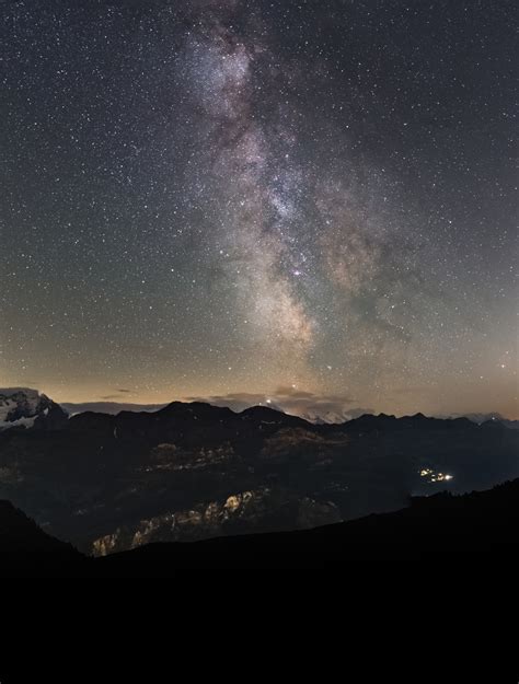 Milchstrasse über Den Alpen Foto And Bild Astrofotografie Himmel