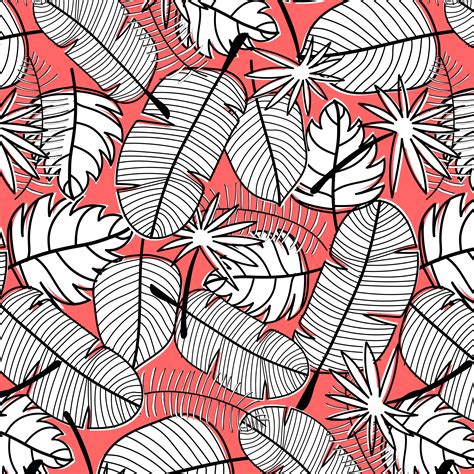 Tropical Pattern Background Hand Drawn Vector Illustration 628523