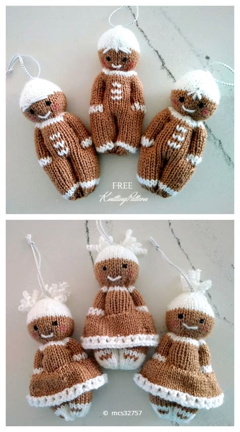 Gingerbread Man Free Knitting Patterns Knitting Pattern