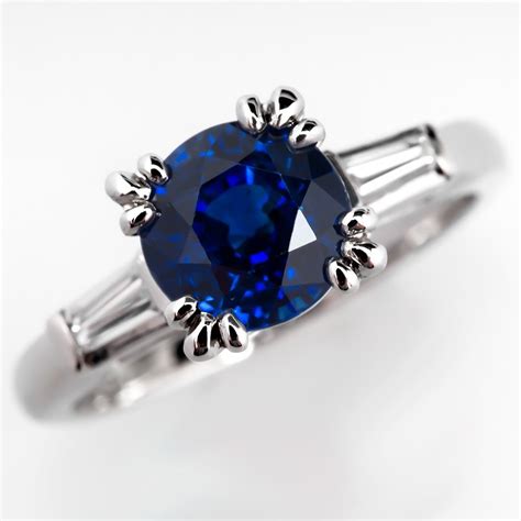 Vintage Blue Sapphire Engagement Rings Wedding And Bridal Inspiration