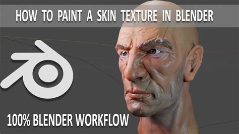 How To Paint A Skin Texture In Blender 100 Blender Workflow