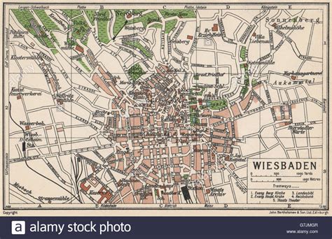 Dieser artikel behandelt die geschichte, wie sie sich möglicherweise ereignet hätte, falls deutschland den 2. WIESBADEN. Karte Stadtplan Vintage Stadt. Deutschland ...