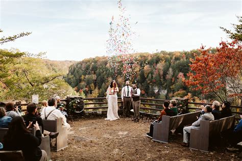 Intimate Autumn Wedding At Fall Creek Falls Tennessee Bridget Alex