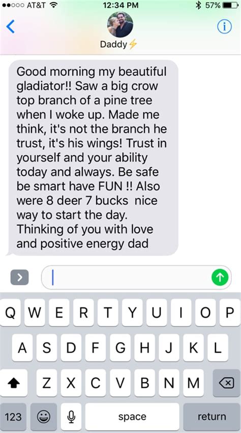 Dad Texting Daughter Every Morning After Her Breakup Popsugar Love And Sex