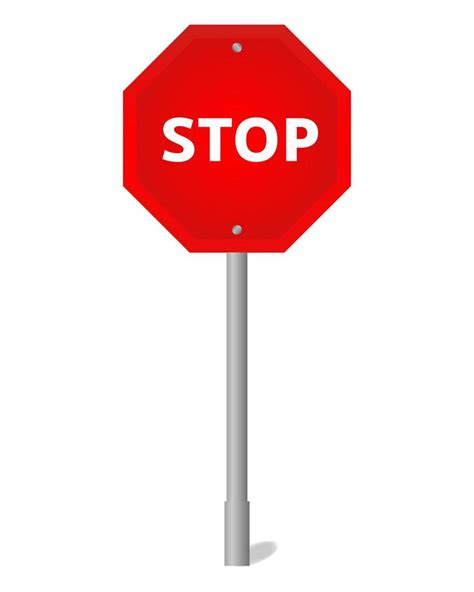 stop road sign isolated 21906034 vector art at vecteezy