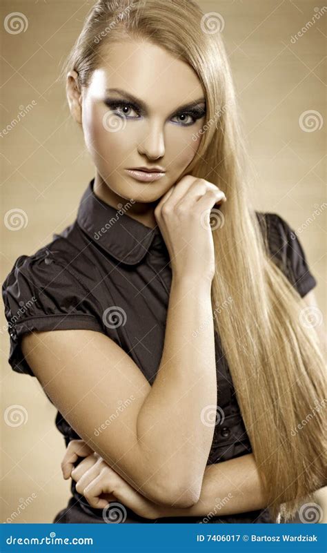 Blonde Babe Stock Image Image Of Facial Closeup Delicate 7406017