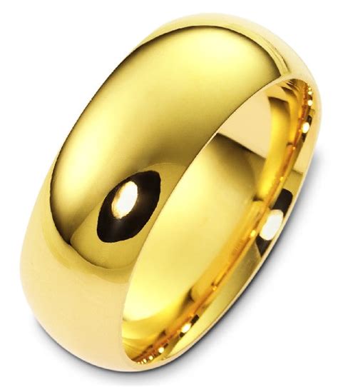 24k Solid Gold Mens Wedding Ring The Best Wedding Picture In The World