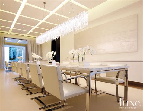 Luxurious White Dining Room Luxe Interiors Design