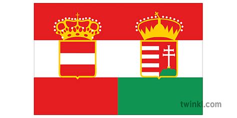 Austria Hungary Bendera Historia Sekondari Ilustración Twinkl