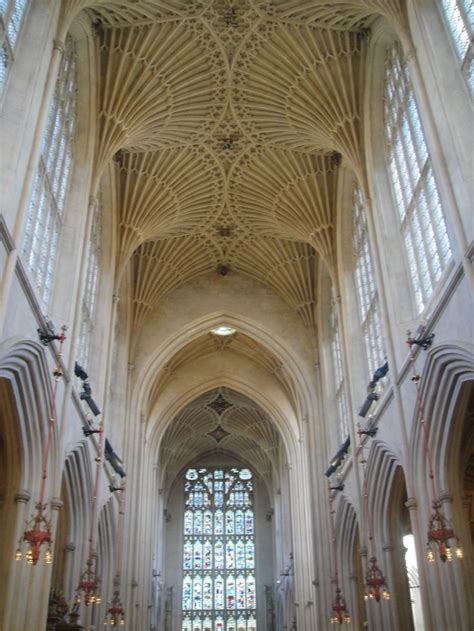 Fan Vaulting Ceiling At Bath Abbey Travel Pictures Cathedral England