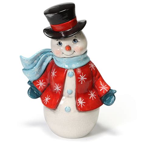 Mayco Vintage Snowman In Ready To Paint Ceramic Bisque