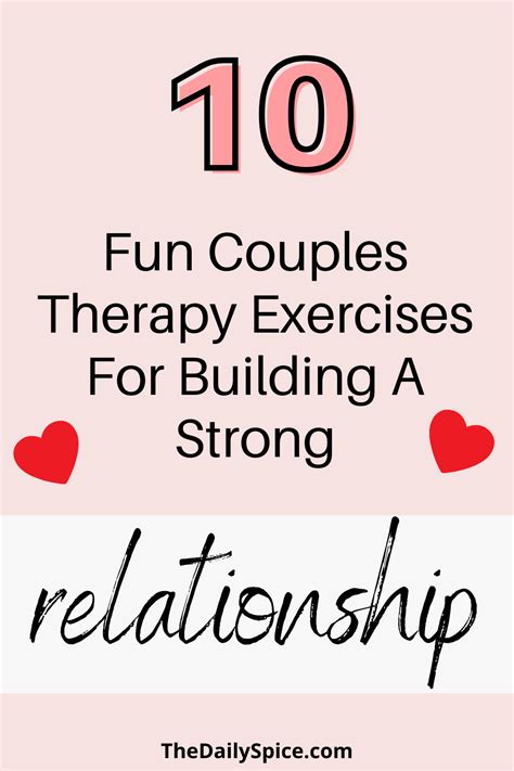 Couples Therapy Exercises For Building A Strong Relationship In Couples Therapy