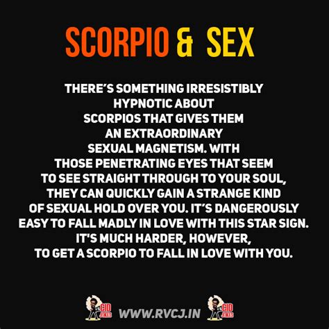 Scorpio And Sex Rvcj Media