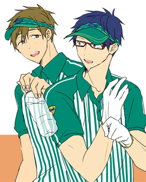 Safebooru 2boys Free Glasses Gloves Hat Male Focus Multiple Boys Ryuugazaki Rei Sweat