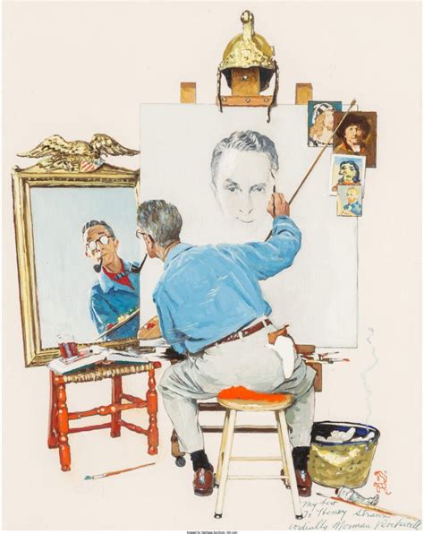 Norman Rockwells ‘triple Self Portrait Sets World Record At Heritage