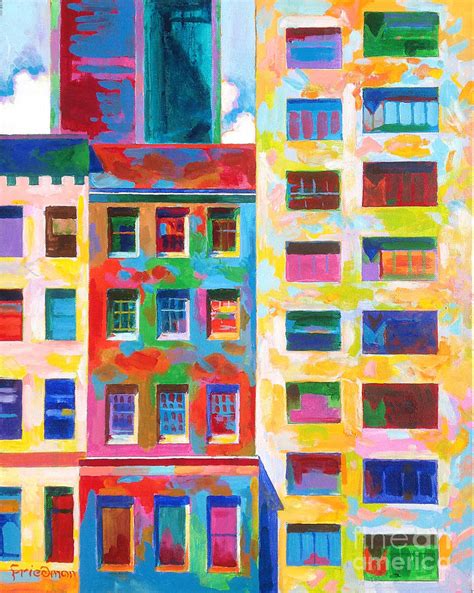 Windowscape New York City Painting By David Friedman Fine Art America