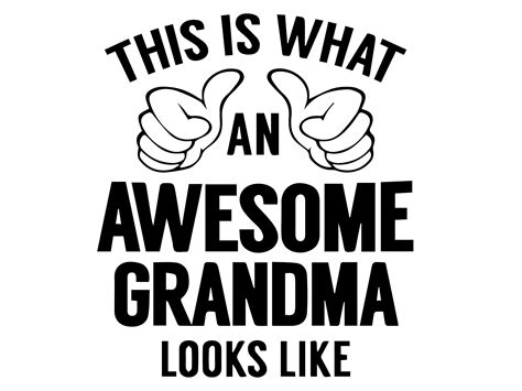 Awesome Grandma Grandma Svg Awesome Grandma Cut File Svg Etsy