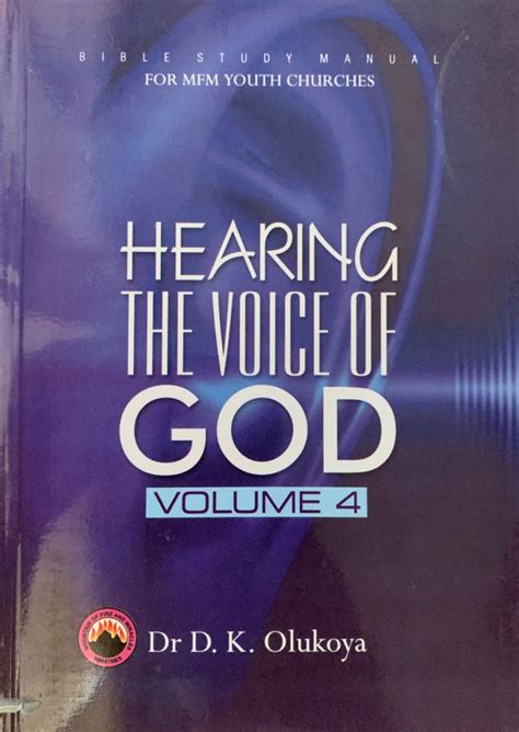 Bible Study Manual For Mfm Youth Churches Hearing The Voice Of God Vol