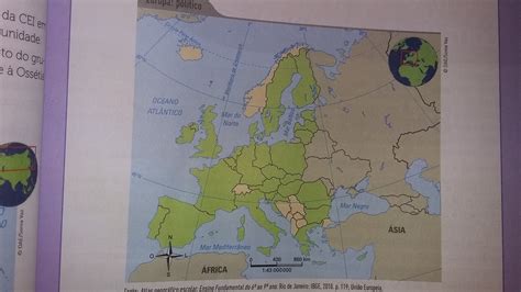 Identifique O Bloco Econômico Do Continente Europeu Destacado No Mapa E