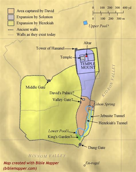 Jerusalem During The Old Testament Bible Mapper Blog