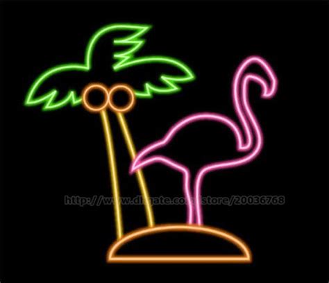 2017 Flamingo Palm Tree Neon Sign Motel Club Sign Display