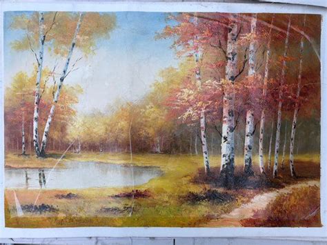2436 Forest Oil Painting Canvas Art Original Etsy Oil Painting