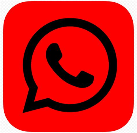 Hd Red And Black Whatsapp Wa Whats App Official Logo Icon Png Citypng