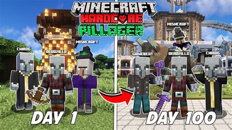 We Survived 100 Days As A Pillager In Hardcore Minecraftheres What