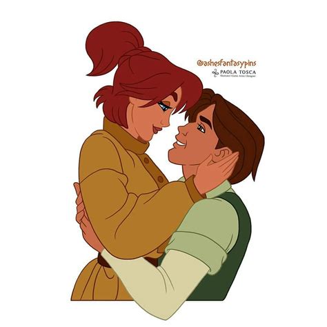 Anastasia And Dimitri Drawing By Paolatoscaart Instagram Anastasia Disney Princess Fan Art