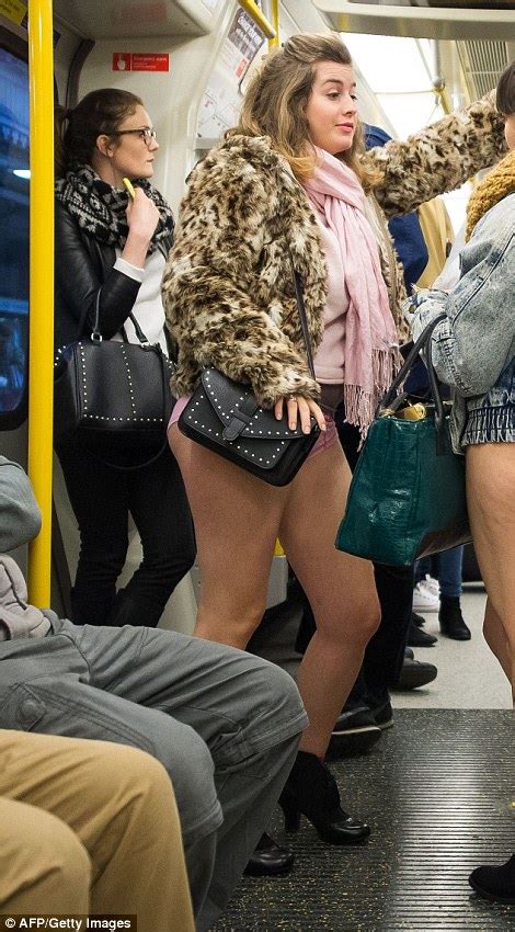 Subway Riders In New York Join Thousands To Celebrate No Pants Subway Ride Daily Mail Online
