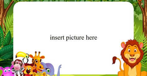Safari PNG Frame - Printable PNG Frames | Cartoon Character PNG Photo