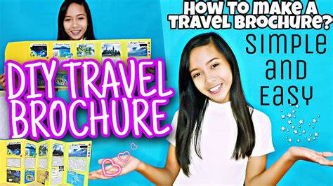 How To Make A Travel Brochure School Project Simple And Easy Youtube