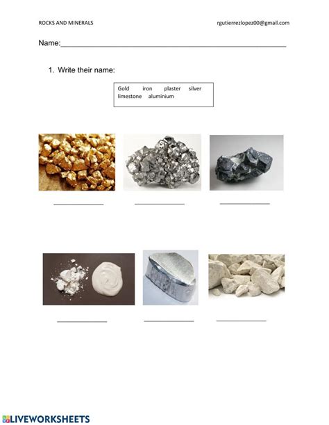 Rocks And Minerals Worksheet Rocks And Minerals Rock Types 2nd