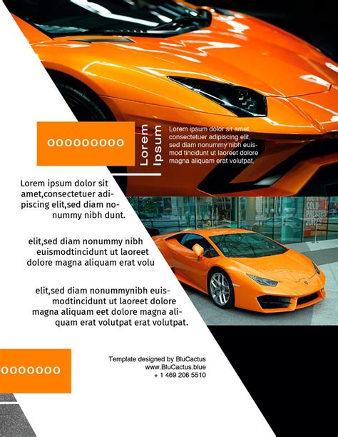 Luxury Automotive Brochure Template Blucactus Usa