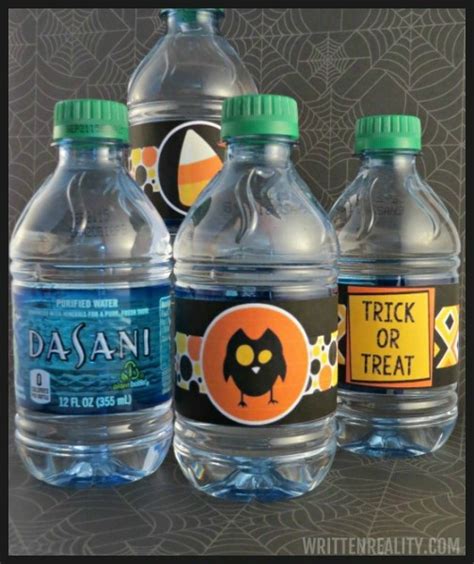 Free Halloween Water Bottle Labels Written Reality