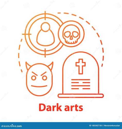 Dark Arts Concept Icon Occultism And Witchcraft Idea Thin Line