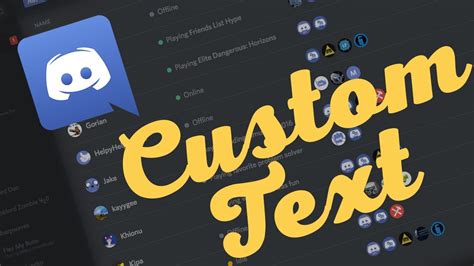 Последние твиты от discord (@discord). How to Set Text Style in Discord (Statuses Under Your Name ...