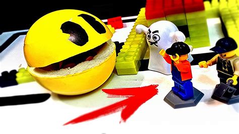 Pacman Vs Lego Man And Ghots Pacman In Real Life Diy Youtube