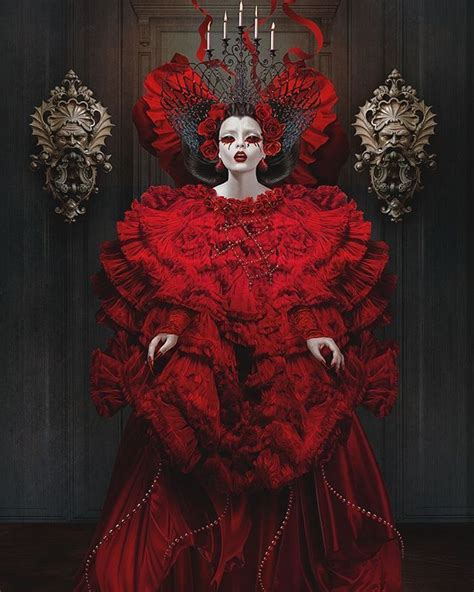 Red Queen By Natalie Shau Dark Fantasy Fantasy Art Gothic Artwork