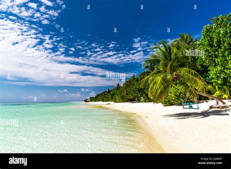 Amazing Beach Scenery In Maldives Stock Photo Alamy