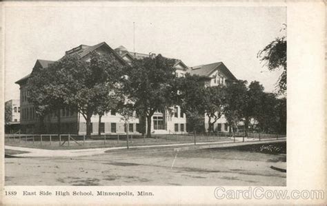 East Side High School Minneapolis Minn Minnesota Postcard
