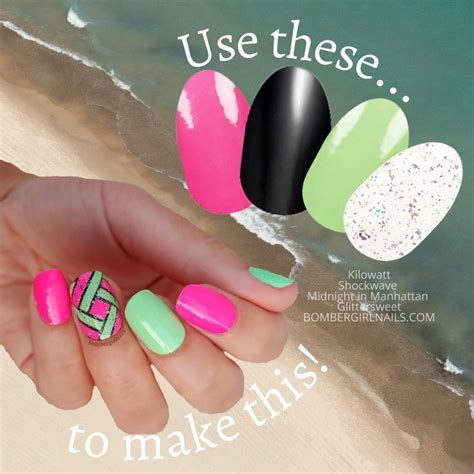 Color Street Mixed Mani Neon Color Street Nails Nails Fancy Nails