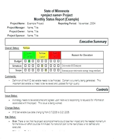 Project Status Report Email Template 5 Professional Templates