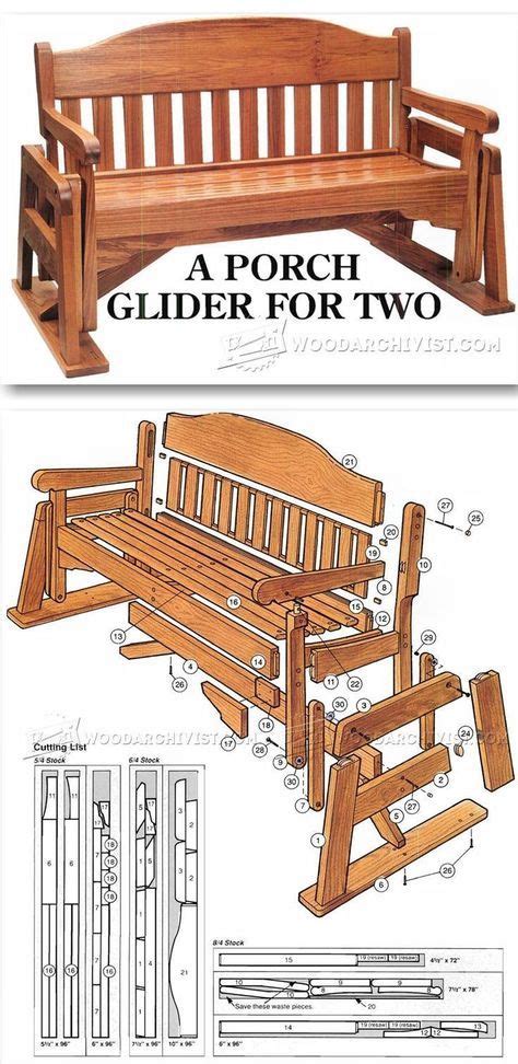 Porch Glider Plans Outdoor Furniture Plans And Projects Woodarchivist
