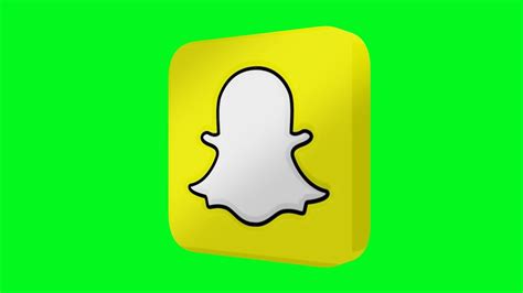 Snapchat Logo Green Screen Animated 3d Youtube