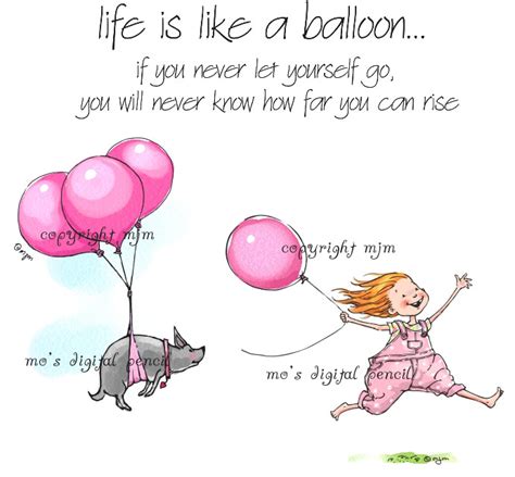 Life Is Like A Balloon Mos Digital Pencil