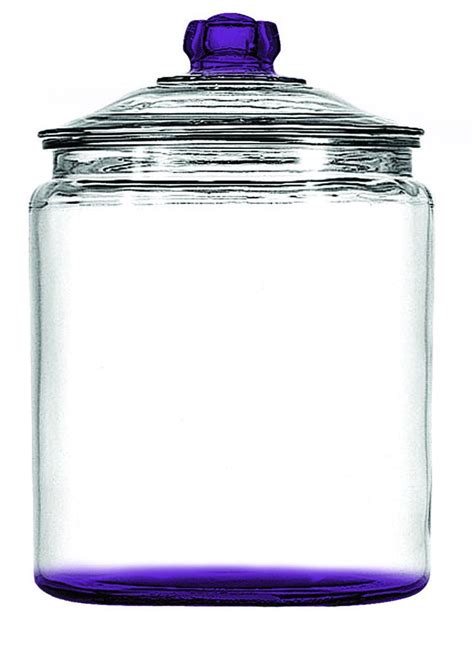 Purple Anchor Hocking Heritage Hill Glass Cookie Candy Jar With Lid 1 Gallon With