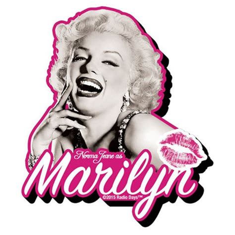 Marilyn Monroe Black And White And Pink Funky Chunky Magnet