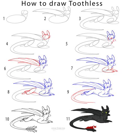 • 3 млн просмотров 1 год назад. How to Draw Toothless (Step by Step Pictures)